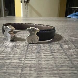 Tous Silver and Black Women's Bracelet